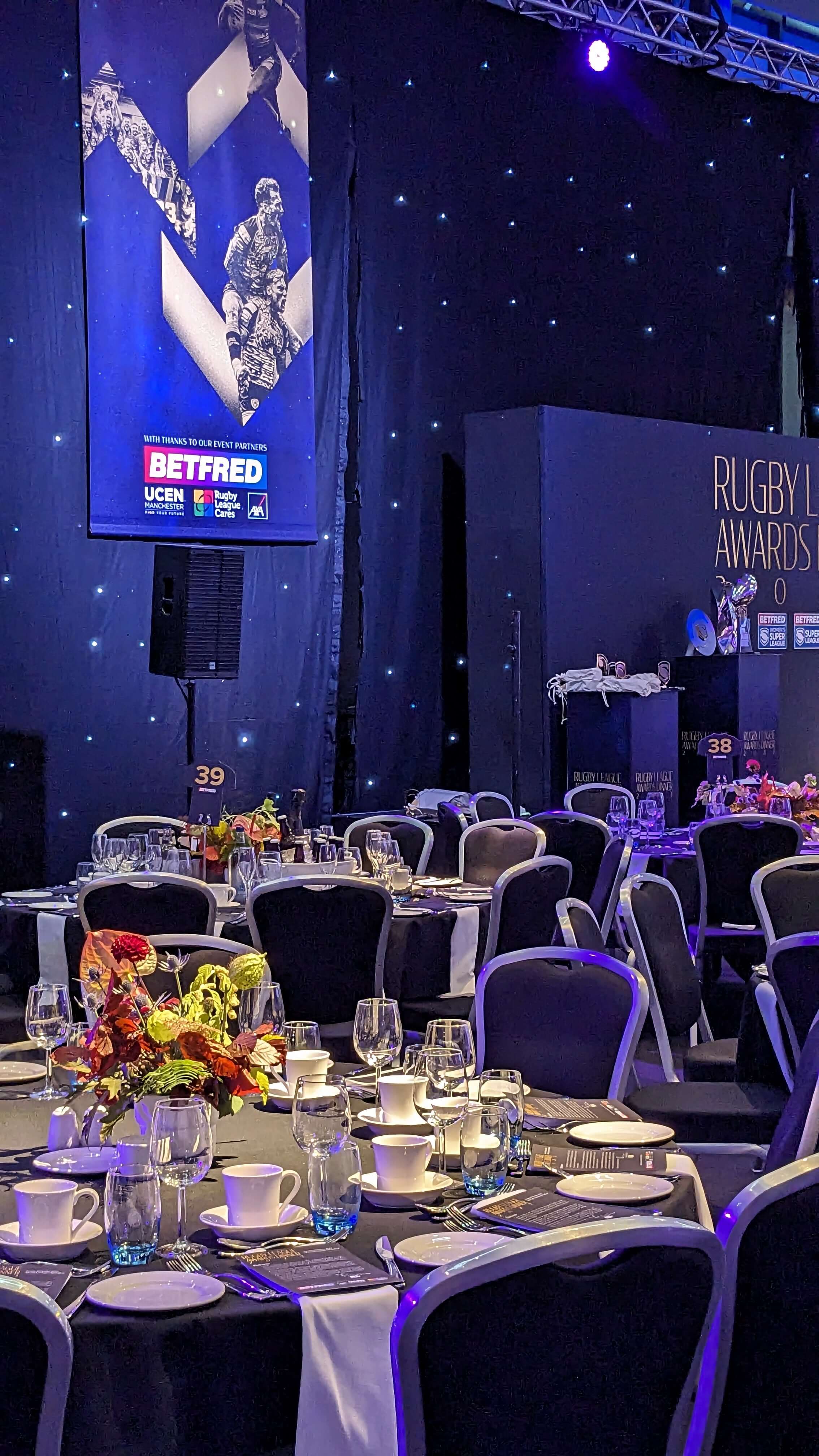 rugby league awards ceremony 2023 flowers