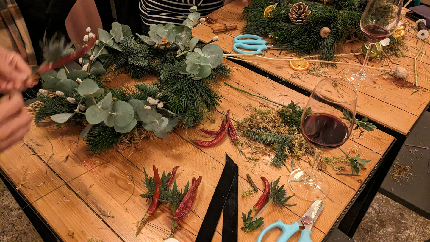 Christmas Wreath Making - The Light, Stockport, Thursday 4th December